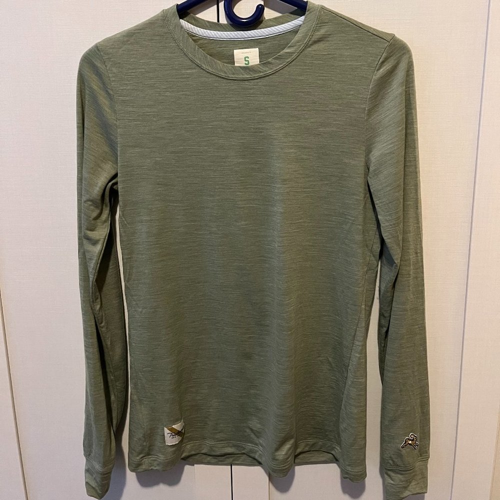 Tracksmith - Harrier - Long Sleeve - Small - Olive Heather